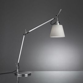 Artemide :: Lampa biurkowa Tolomeo Basculante srebrna śr. 18 cm