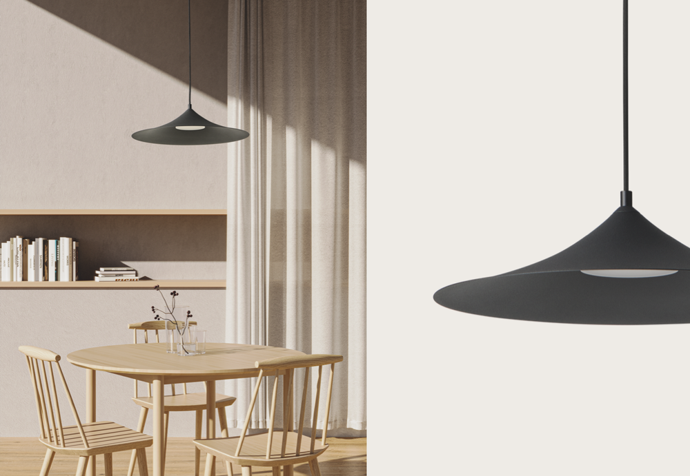 Aromas :: Lampa wisząca Hat śr. 40 cm czarna 