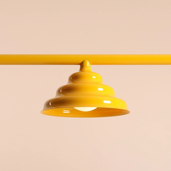 Artera :: Lampa wisząca Fala 3 żółta szer. 123 cm