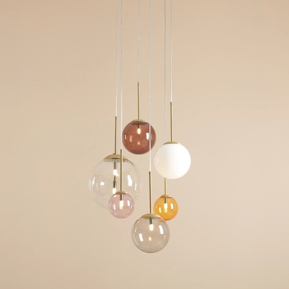 Artera :: Lampa wisząca Bosso 6 szer. 47 cm wielokolorowa 