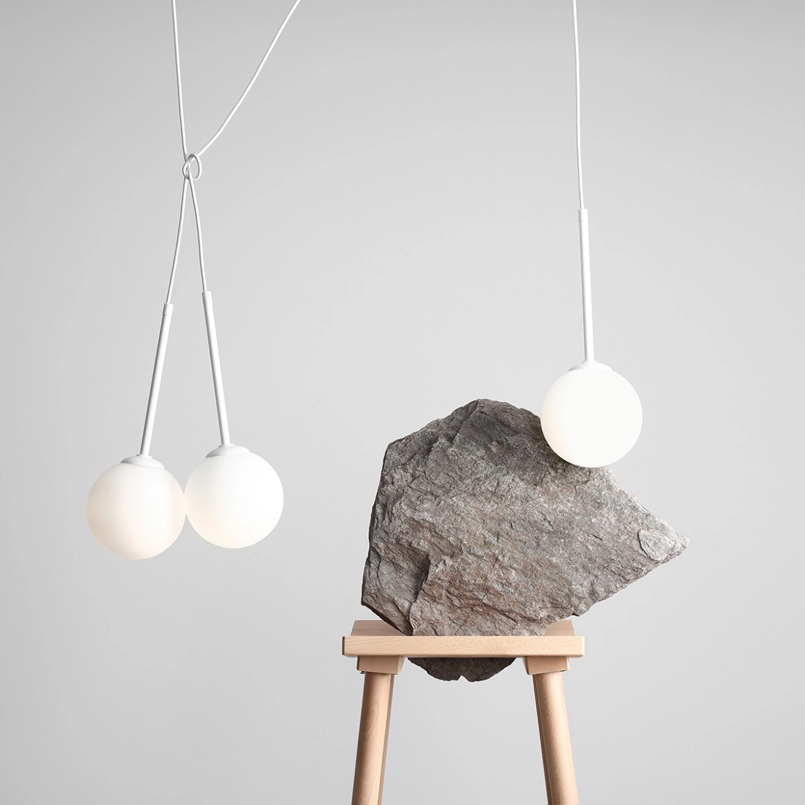 Artera :: Lampa wisząca Bosso 3 szer. 80 cm biała