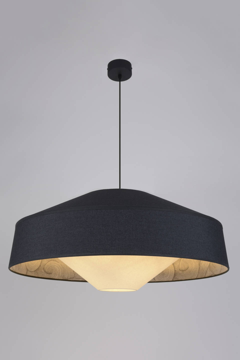 Market Set :: Lampa wisząca Mokuzai szara śr. 78 cm