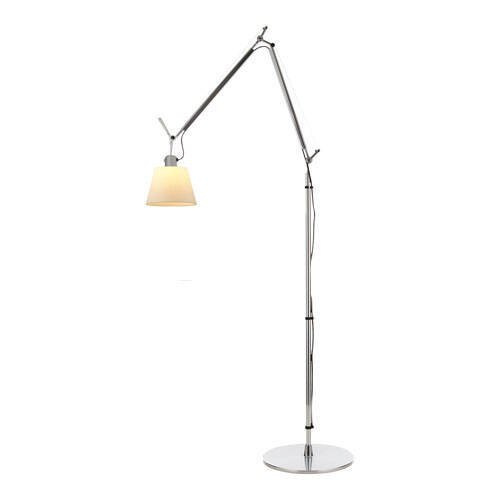 Artemide :: Lampa podłogowa Tolomeo Basculante srebrno-beżowa wys. 170 cm