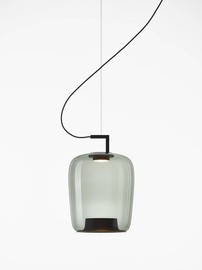Brokis :: Lampa wisząca Double long wys. 52,4 cm szara