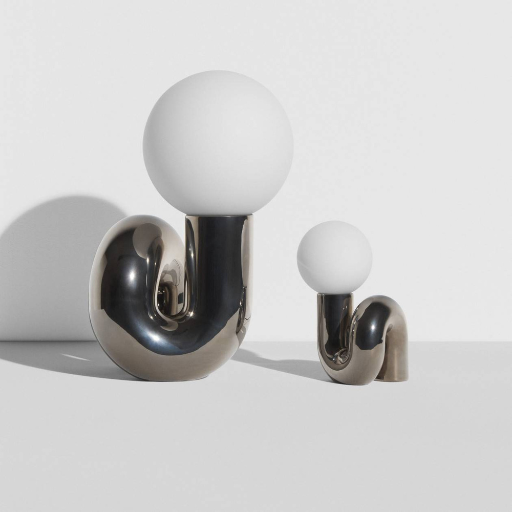 Petite Friture :: Lampa stołowa Neotenic rozm. S wys. 26 cm platynowa