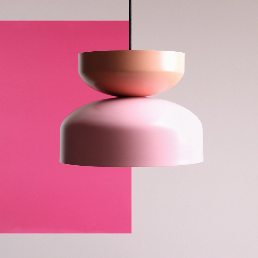 Artera :: Modułowa lampa wisząca Tula w pastelowych kolorach różowy / koralowy śr. 30 cm
