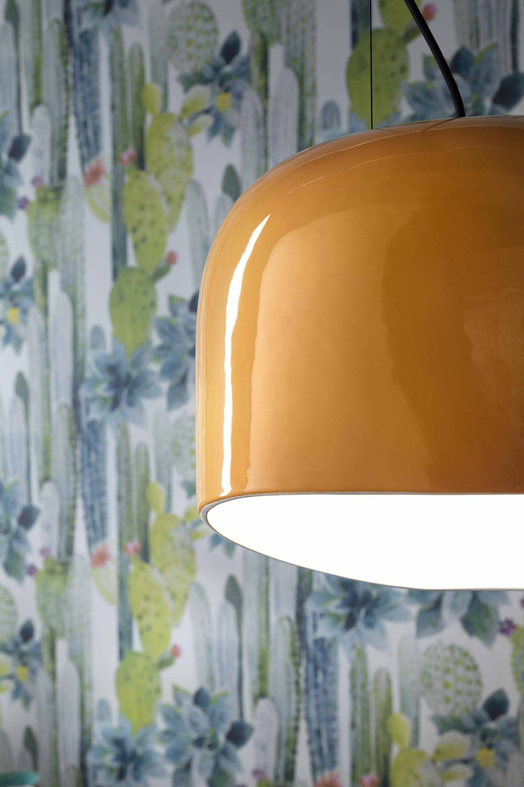 Ferroluce :: Lampa wisząca Ayrton  niebieska śr. 29 cm