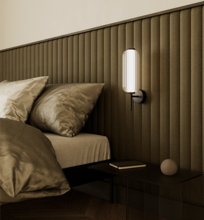 Aromas :: Lampa ścienna / kinkiet Elma niklowana wys. 44 cm