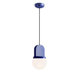 Ferroluce :: Lampa wisząca Habea śr. 16 cm niebieska