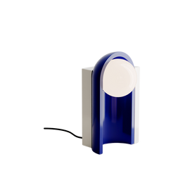 Ferroluce :: Lampa stołowa Cleo wys. 42 cm niebiesko-kremowa