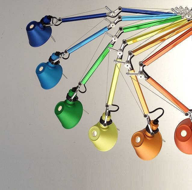 Artemide :: Lampa biurkowa Tolomeo Micro niebieska wys. 37 cm