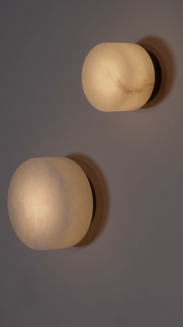 Robin :: Lampa sufitowa / ścienna Rock alabastrowa śr. 9 cm IP20 2700K