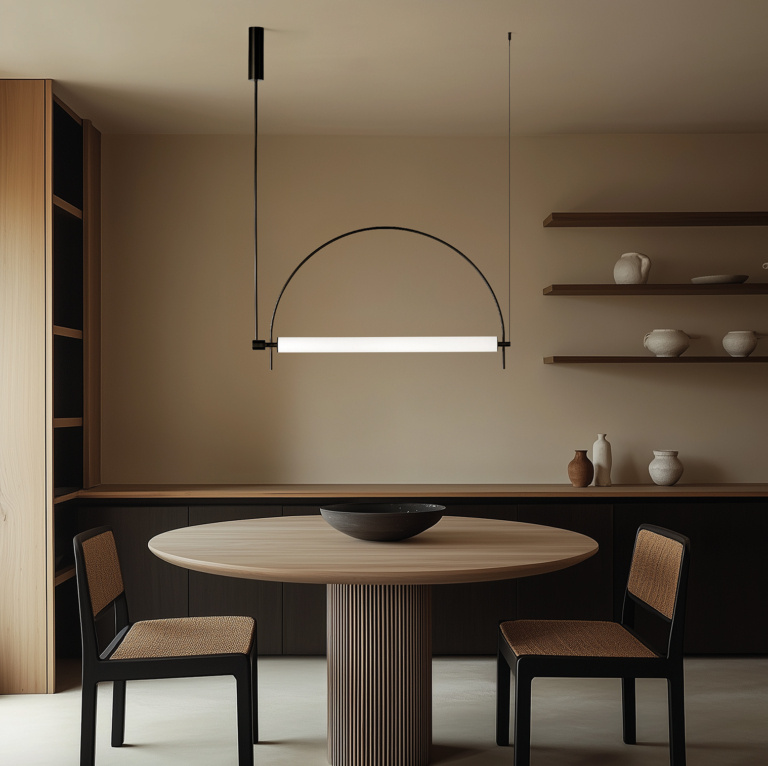 Aromas :: Lampa wisząca Arc szer. 100 cm czarna