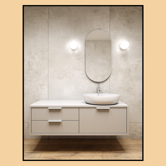 AQForm :: Oprawa natynkowa Modern Ball Simple Midi LED hermetic 2700K biała