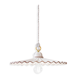 Ferroluce :: Lampa wisząca L'Aquila biała śr. 41 cm