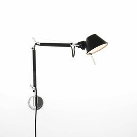 Artemide :: Lampa ścienna / kinkiet Tolomeo Micro czarny szer. 49 cm