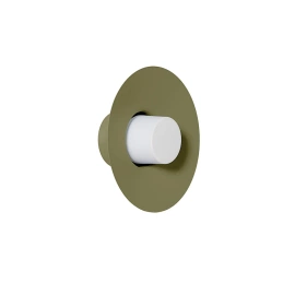 Ummo :: Lampa ścienna / kinkiet Caponio W A śr. 28 cm zielona