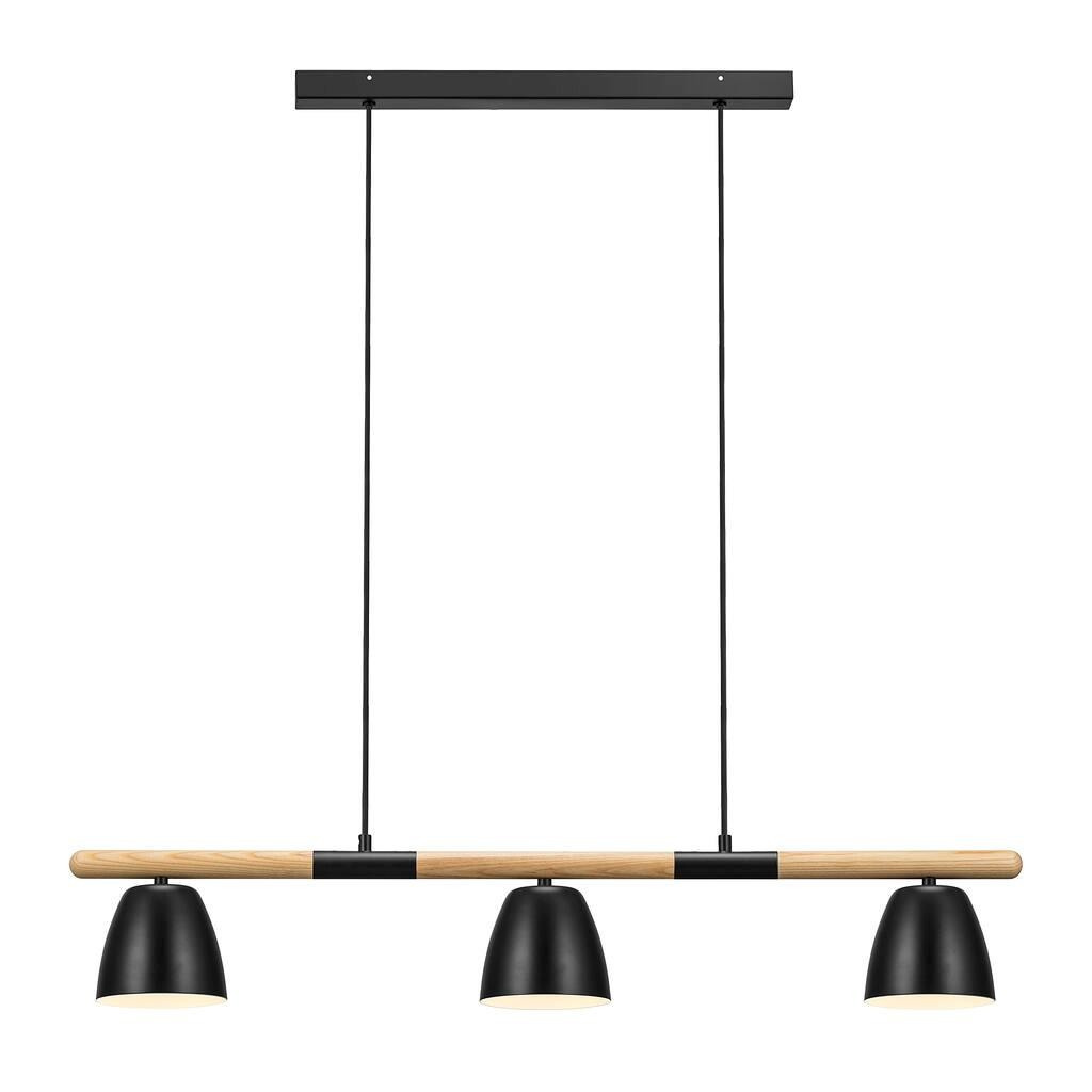 Nordlux :: Lampa wisząca Theo czarno-brązowa szer. 92,6 cm