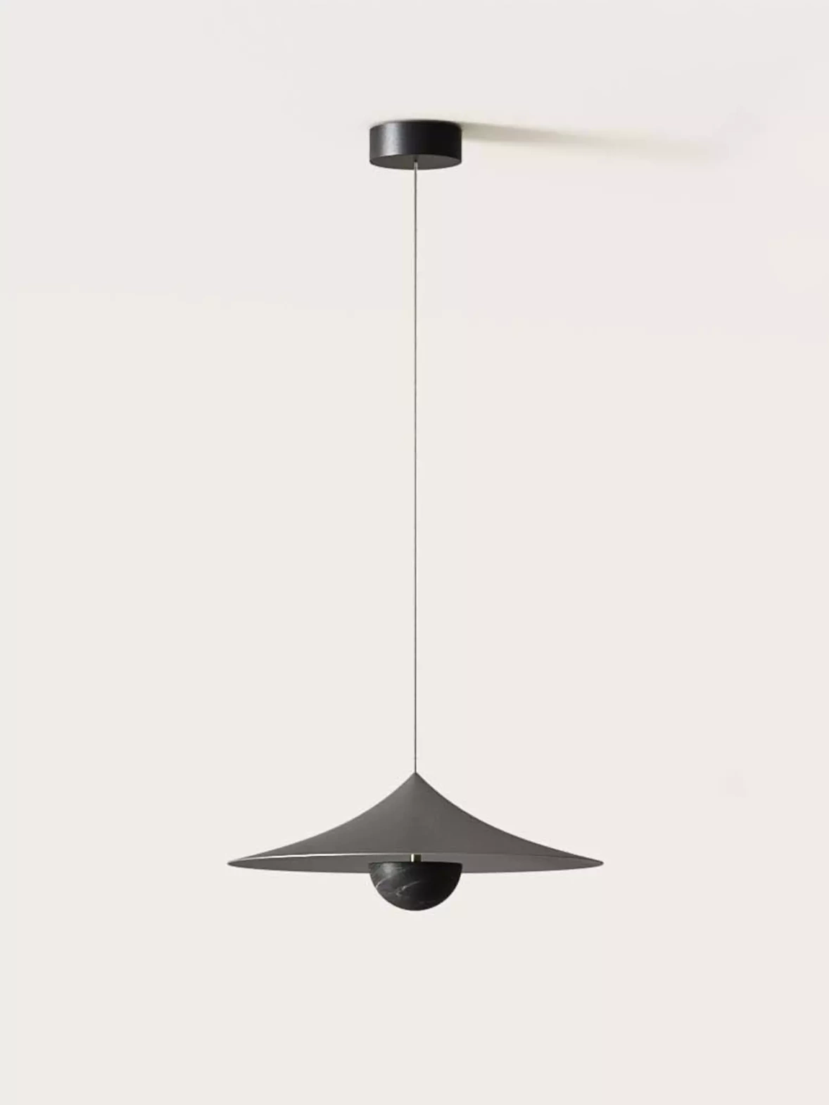 Aromas :: Lampa wisząca Hat śr. 40 cm czarna czarny marmur