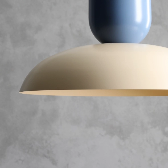  Artera :: Lampa wisząca Ella śr. 47 cm kremowo-niebieska