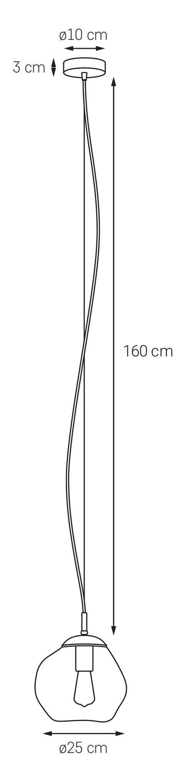 Kaspa :: Lampa wisząca Avia czarna rozm. S