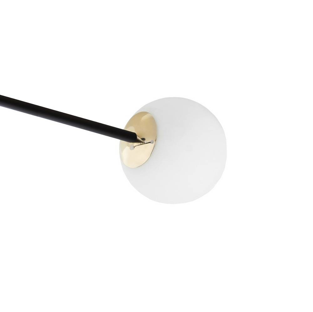 Kaspa :: Lampa sufitowa / plafon Astra 4 klosze czarna