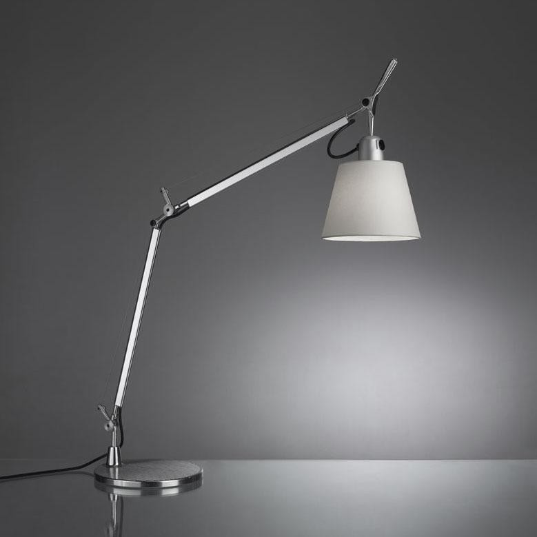 Artemide :: Lampa biurkowa Tolomeo Basculante srebrna śr. 18 cm