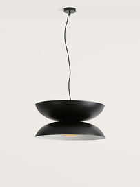 Aromas :: Lampa wisząca Yoyo czarna ze złotym środkiem śr. 56 cm