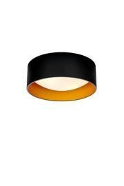 Kaspa :: Lampa sufitowa / plafon Vero czarno-mosiężny rozm. S