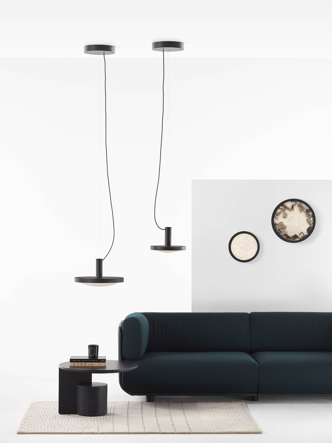 Brokis :: Lampa ścienna / Kinkiet Convex śr. 30 cm transparentna