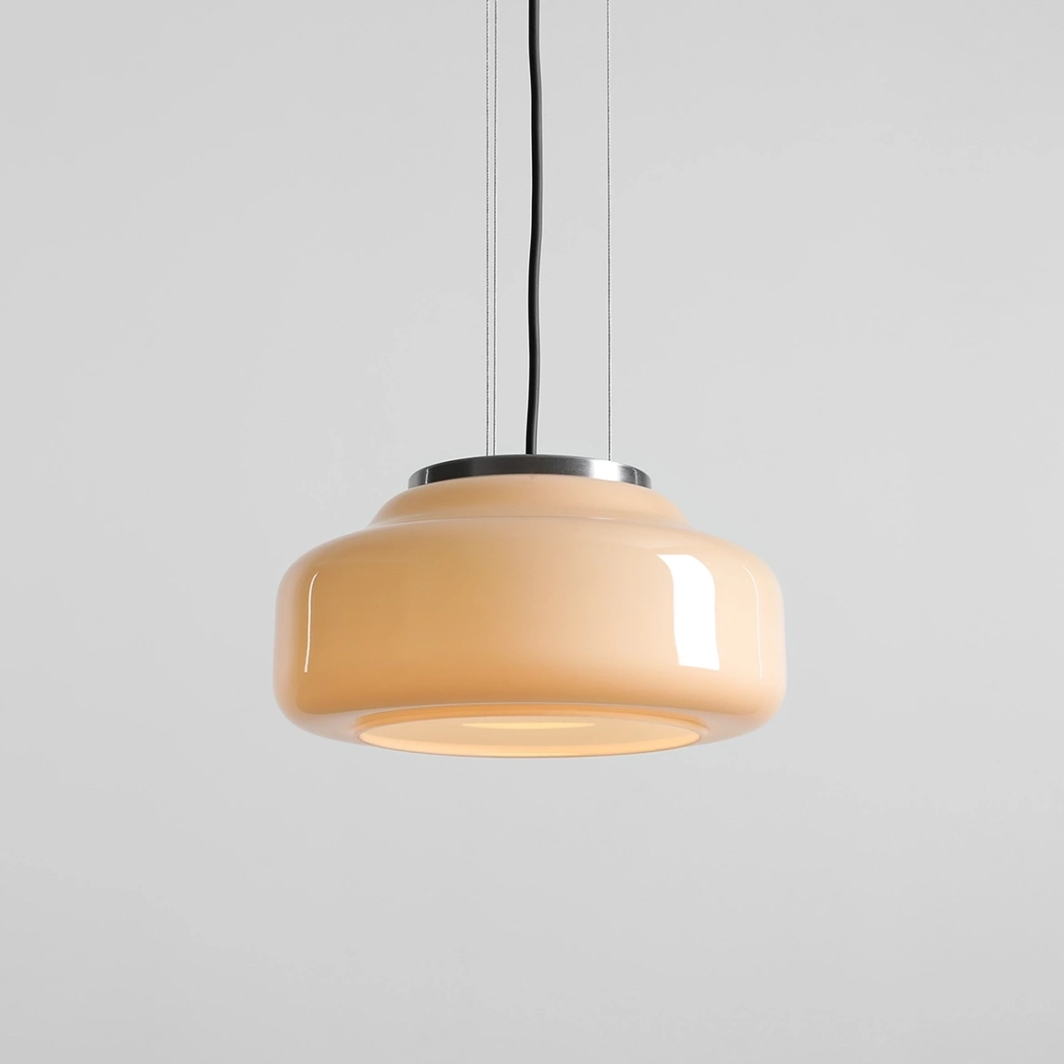 Artera :: Lampa wisząca Bonbon 2.0 Toffi rozm. M śr. 25 cm beżowa / stalowe mocowanie