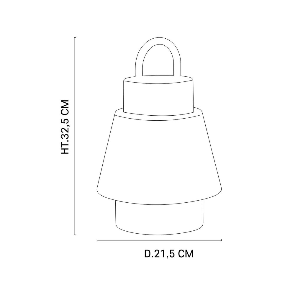 Market Set :: Lampa stołowa Singapour jasnozielona wys. 32,5 cm