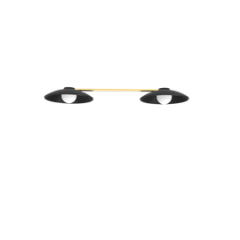 Robin :: Lampa wisząca Randa Duo czarna z mosiężnym wykończeniem