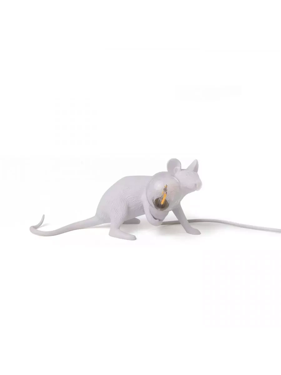 Seletti :: Lampa stołowa Mouse Lop biała 