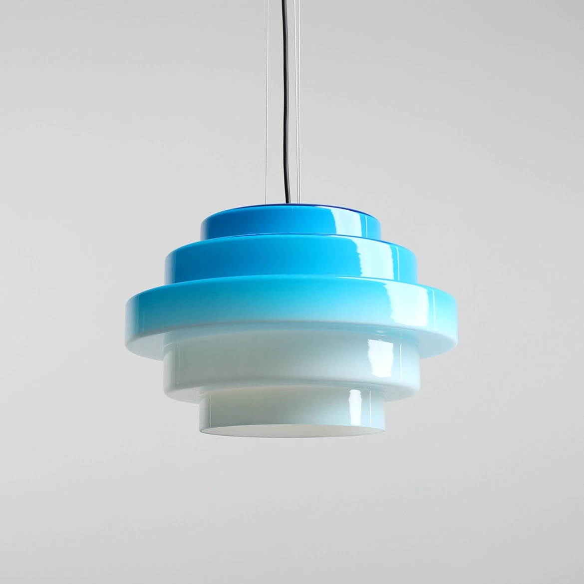 Artera :: Lampa wisząca Filo Jelly śr. 36 cm niebieska