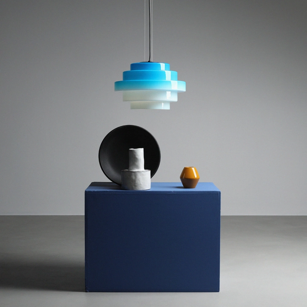 Artera :: Lampa wisząca Filo Jelly śr. 36 cm niebieska