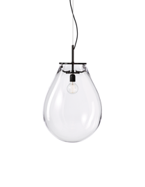 Bomma :: Lampa wisząca Tim wys. 83 cm rozm. M transparentno-czarna