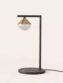 Aromas :: Lampa stołowa Nino wys. 42.2 cm czarno-złota