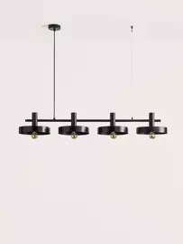 Aromas :: Lampa wisząca Aloa-L czarna szer. 120 cm