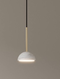 Aromas :: Lampa wisząca Dussa śr. 12 cm biały marmur