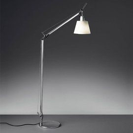Artemide :: Lampa podłogowa Tolomeo Basculante srebrno-beżowa wys. 108 cm