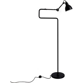 DCW:: Lampa podłogowa Lampe Gras N° 411 czarna wys. 120 cm