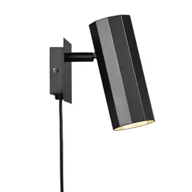 Nordlux :: Lampa ścienna / kinkiet Alanis czarny wys. 15 cm