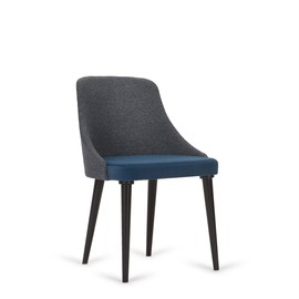 Paged :: Krzesło tapicerowane Scudo szaro-niebieskie szer. 49 cm