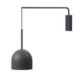 Robin :: Lampa ścienna / kinkiet Rio Single Arm czarny gł. 64 cm