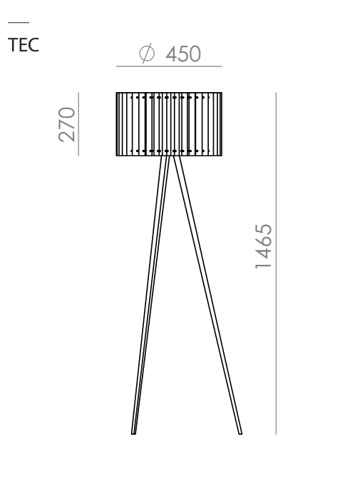 Aromas :: Lampa podłogowa Dira wys.146,5 cm biała