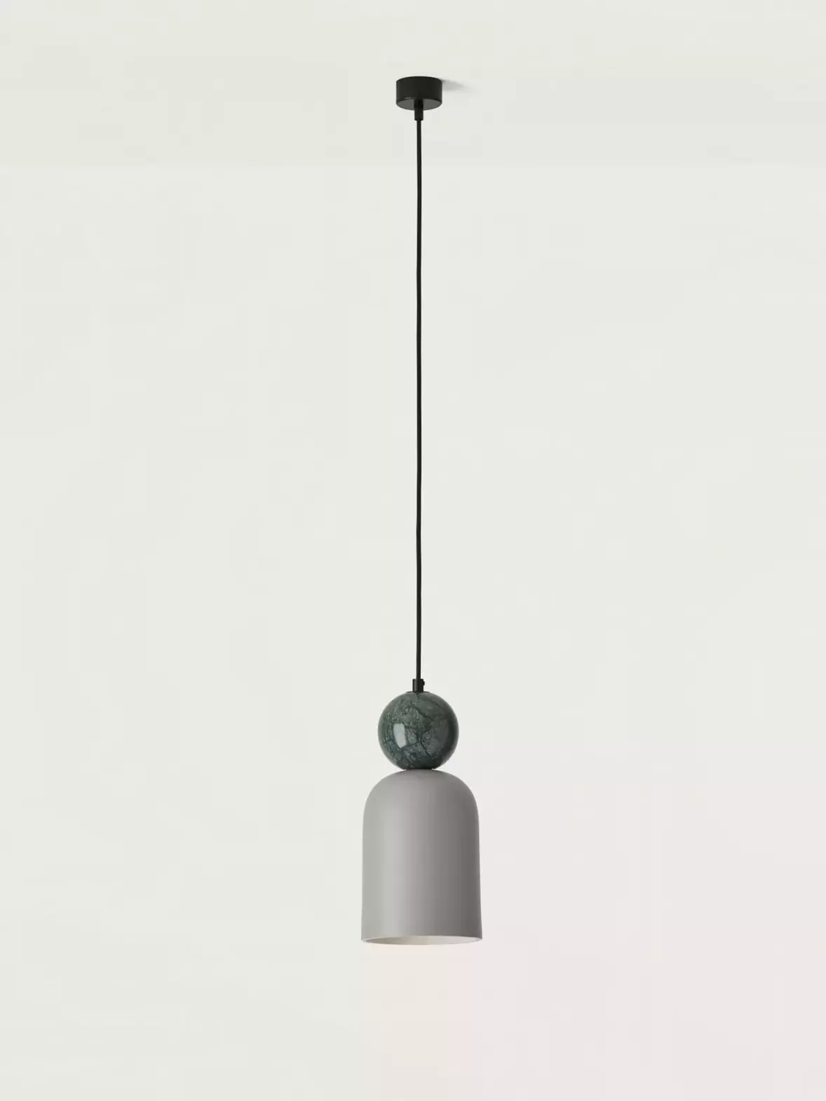 Aromas :: Lampa wisząca Bell śr. 14 cm szara zielony marmur