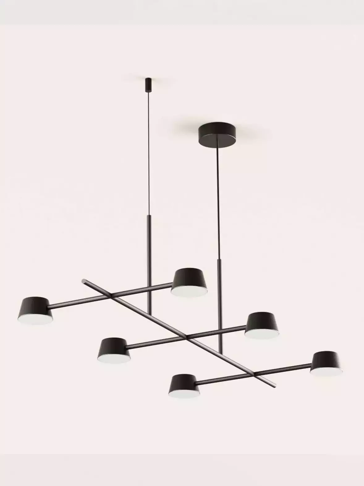 Aromas :: Lampa wisząca Nera Six szer. 120 cm czarna