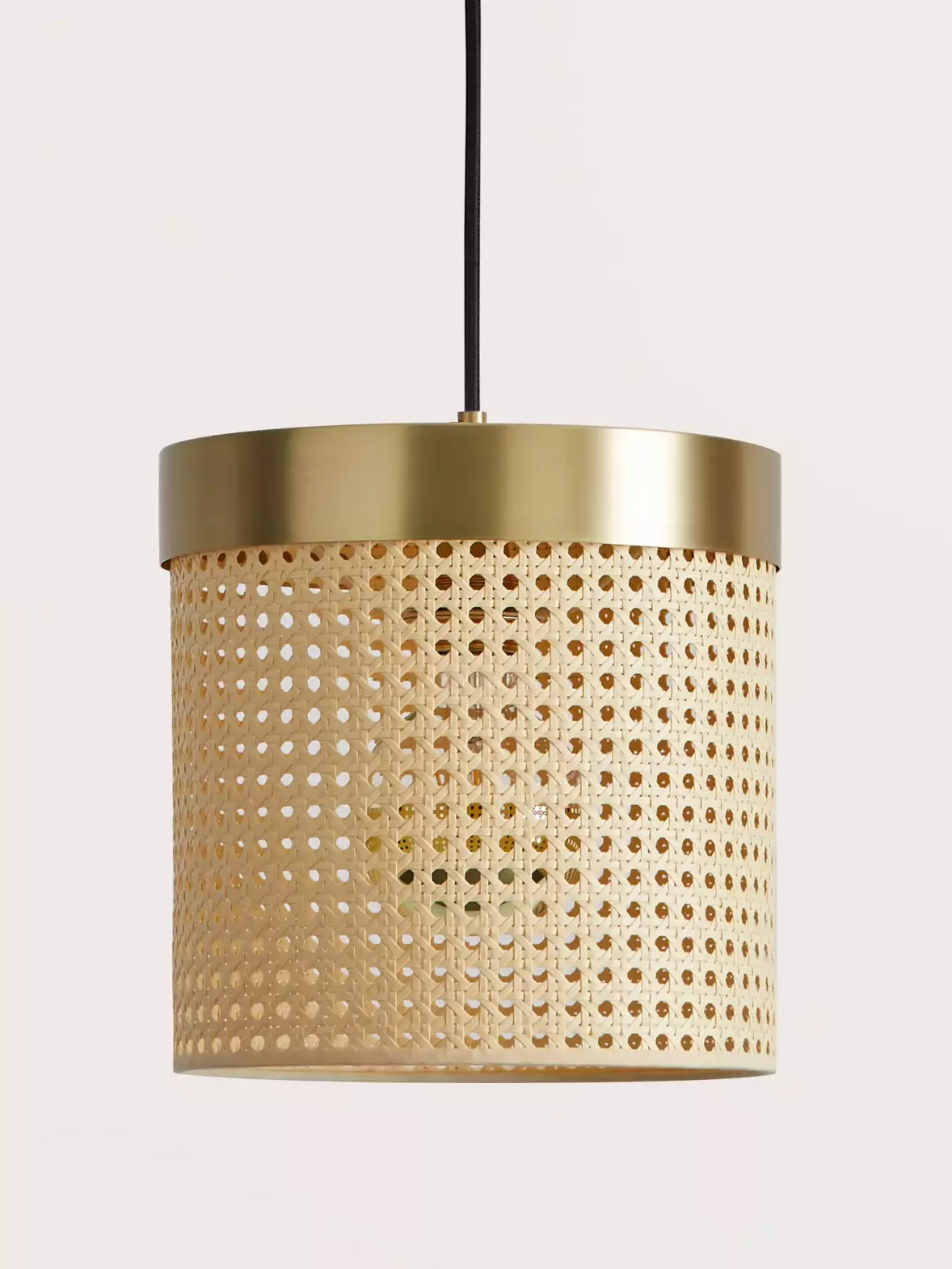 Aromas :: Lampa wisząca Ptan złota rattan śr. 25 cm