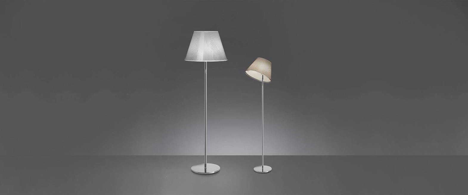 Artemide :: Lampa podłogowa Choose beżowo-szara wys. 140 cm